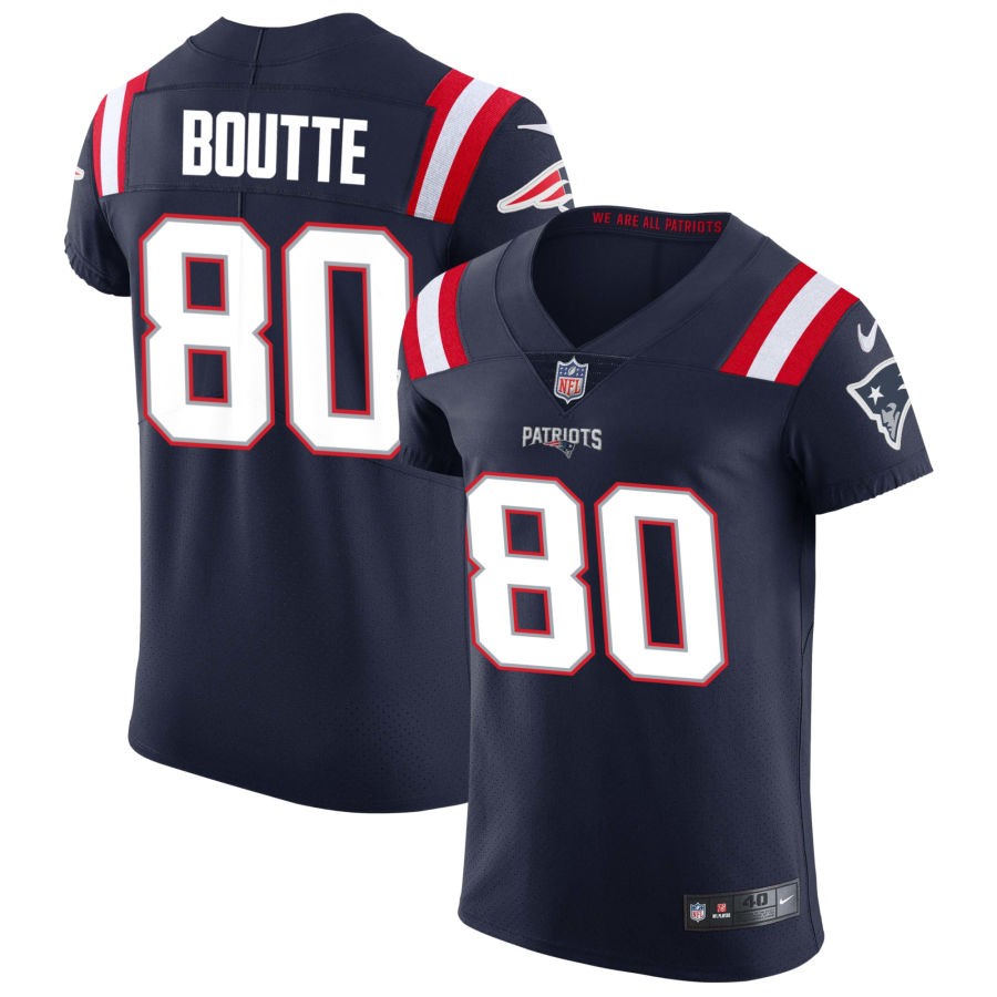 Kayshon Boutte Men's Nike Navy New England Patriots Vapor Elite Custom Jersey