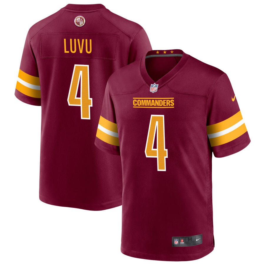 Frankie Luvu Men's Nike Burgundy Washington Commanders Game Custom Player Jersey