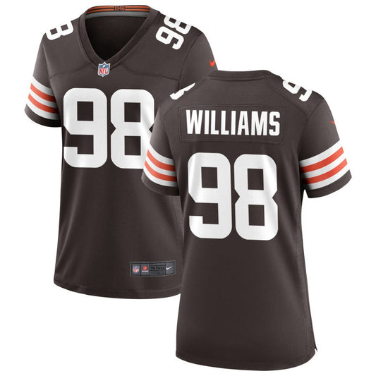 Chris Williams Women's Nike Cleveland Browns Brown Custom Game Jersey