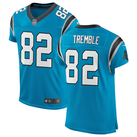 Tommy Tremble Men's Nike Blue Carolina Panthers Classic Elite Custom Jersey