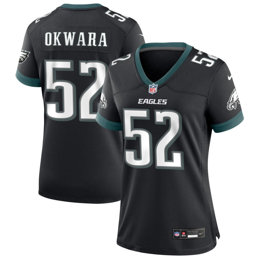 Julian Okwara Women's Nike Black Philadelphia Eagles Alternate Custom Game Jersey