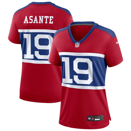 Ayir Asante Women's Nike  Century Red New York Giants Alternate Game Custom Jersey