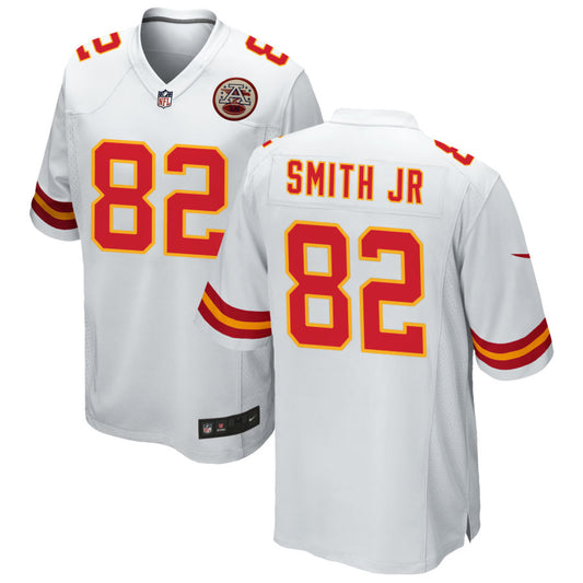 Irv Smith Jr Men's Nike White Kansas City Chiefs Custom Game Jersey