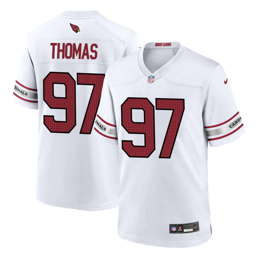 Cameron Thomas Men's Nike White Arizona Cardinals Custom Game Jersey