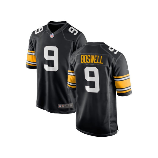 Chris Boswell Youth Nike Black Pittsburgh Steelers Alternate Custom Game Jersey