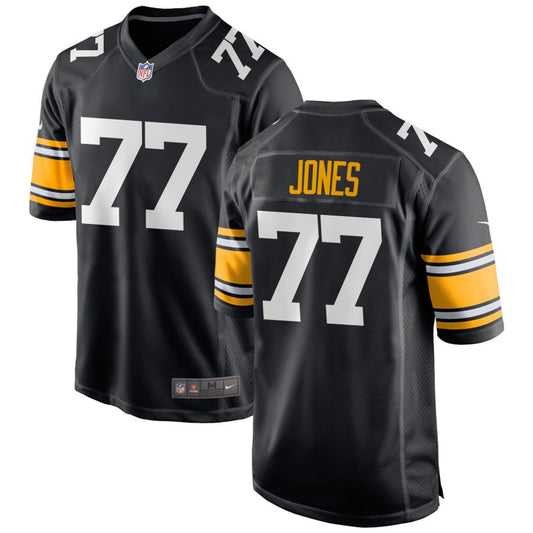 Broderick Jones Men's Nike Black Pittsburgh Steelers Alternate Custom Game Jersey