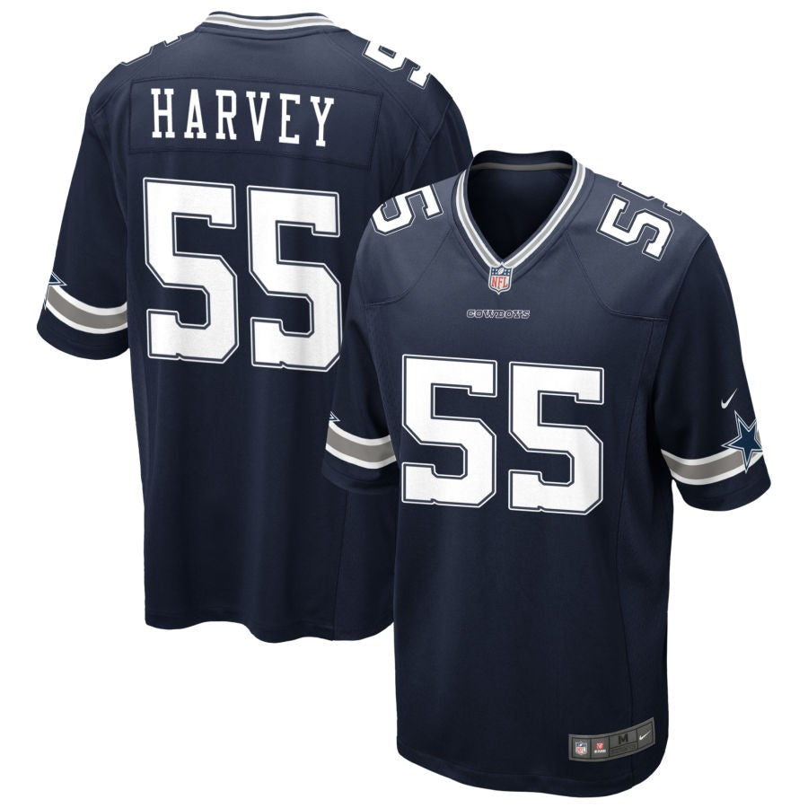 Willie Harvey Men's Nike Navy Dallas Cowboys Custom Game Jersey