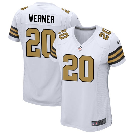 Pete Werner Women's Nike  White New Orleans Saints Alternate Custom Game Jersey