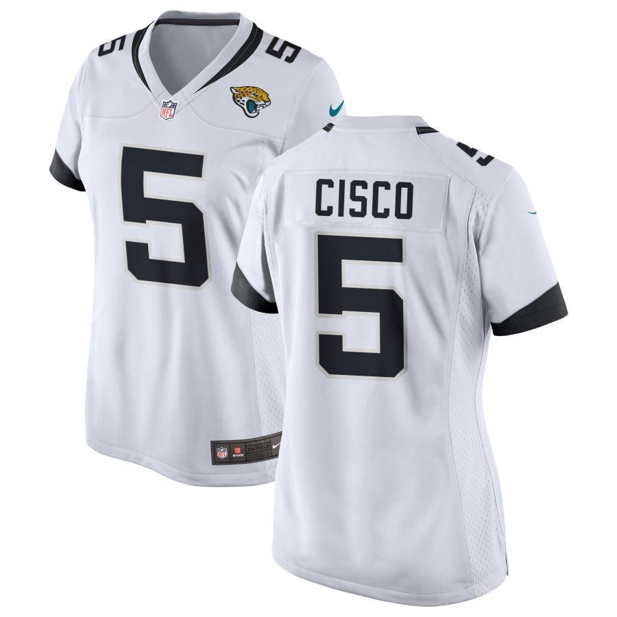 Andre Cisco Women's Nike White Jacksonville Jaguars Custom Game Jersey