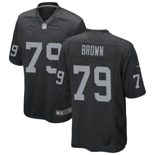 Ben Brown Men's Nike Black Las Vegas Raiders Custom Game Jersey