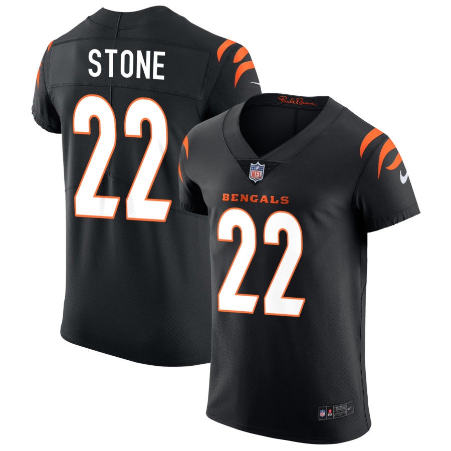 Geno Stone Men's Nike Black Cincinnati Bengals Vapor Elite Custom Jersey