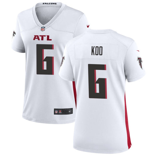 Younghoe Koo Women's Nike Atlanta Falcons White Custom Game Jersey