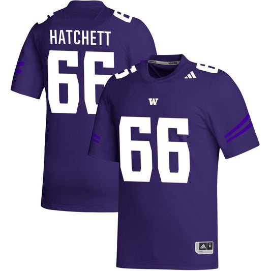 Landen Hatchett Men's adidas  Purple Washington Huskies Pick-A-Player NIL Replica Football Jersey