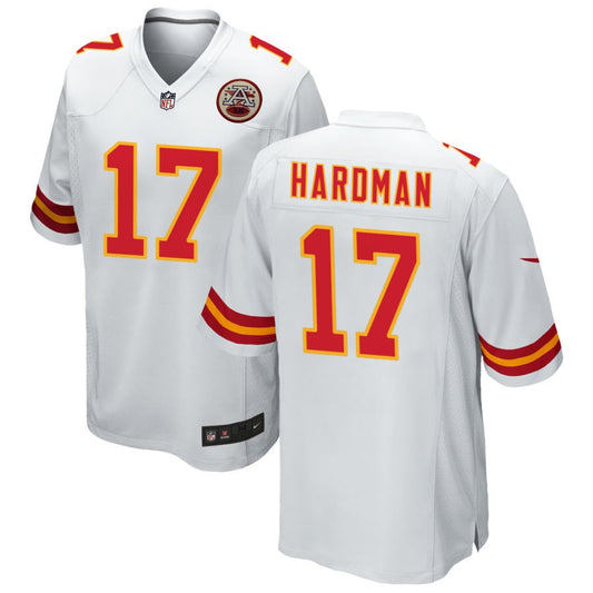 Mecole Hardman Men's Nike White Kansas City Chiefs Custom Game Jersey