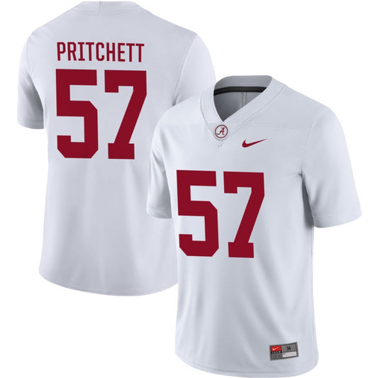 Elijah Pritchett Men's Nike White Alabama Crimson Tide Pick-A-Player NIL Replica Football Jersey