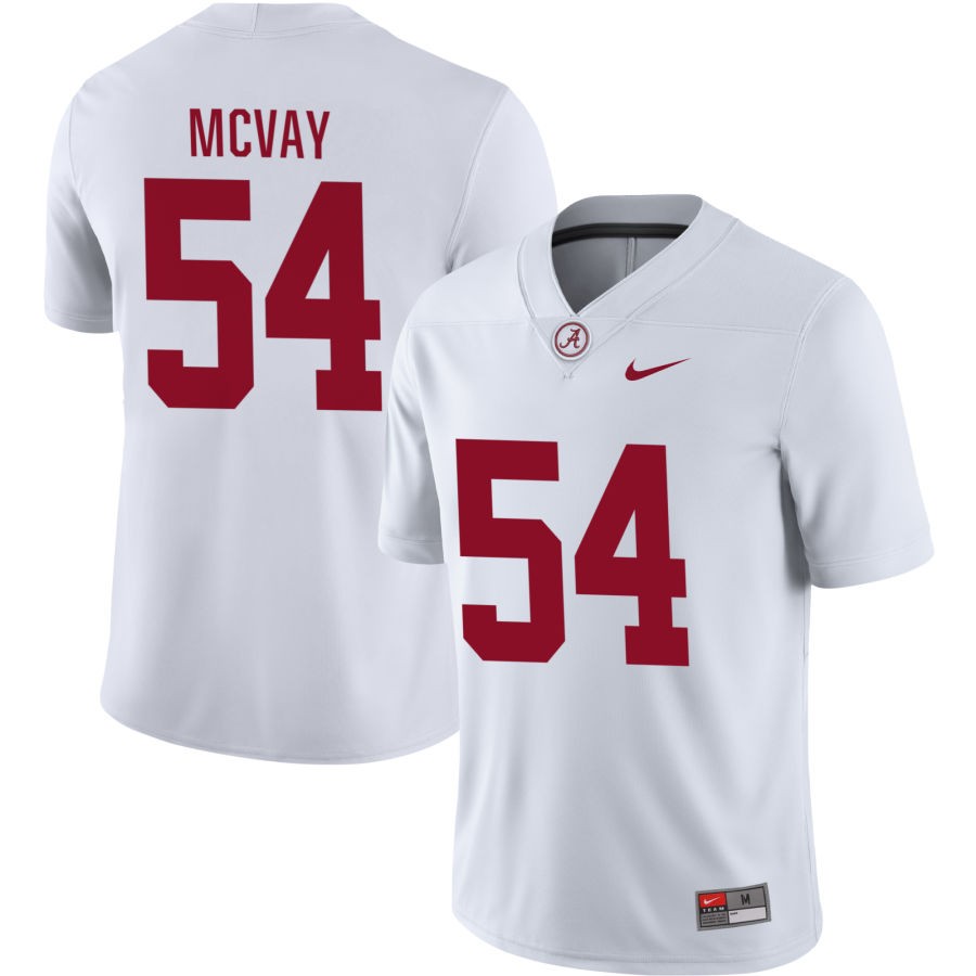 Miles McVay Men's Nike White Alabama Crimson Tide Pick-A-Player NIL Replica Football Jersey