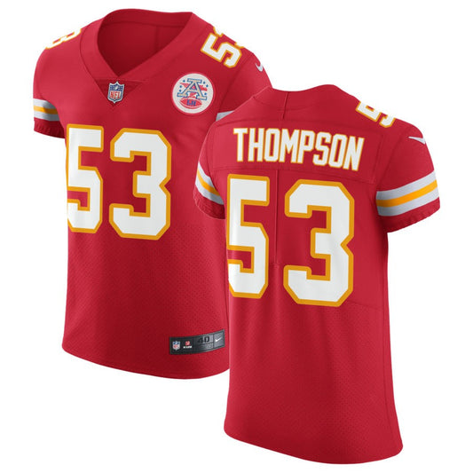 BJ Thompson Men's Nike Red Kansas City Chiefs Vapor Untouchable Custom Elite Jersey