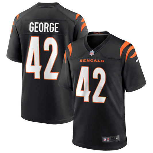 Allan George Men's Nike Black Cincinnati Bengals Game Custom Jersey