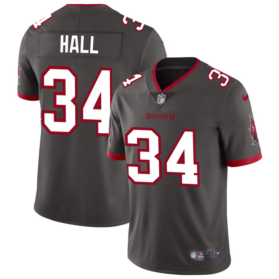 Bryce Hall Men's Nike Pewter Tampa Bay Buccaneers Vapor Untouchable Elite Custom Alternate Jersey