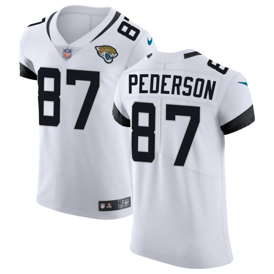 Josh Pederson Men's Nike White Jacksonville Jaguars Vapor Untouchable Elite Custom Jersey