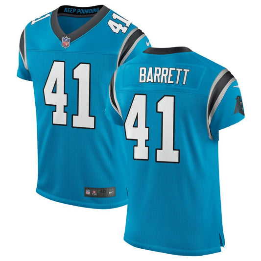 Michael Barrett Men's Nike Blue Carolina Panthers Classic Elite Custom Jersey