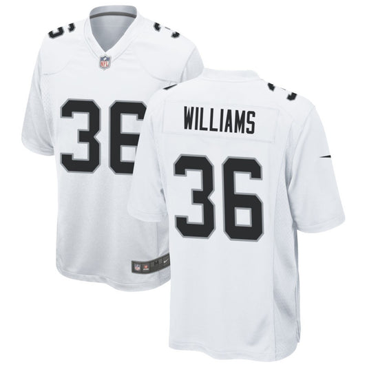 Rayshad Williams Men's Nike White Las Vegas Raiders Custom Game Jersey