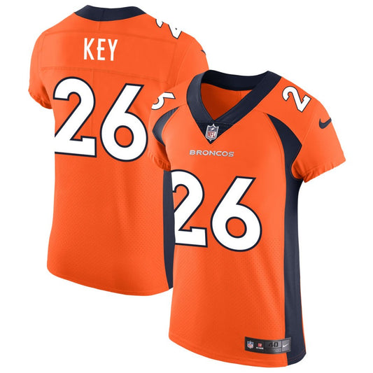 Devon Key Men's Nike Orange Denver Broncos Vapor Untouchable Custom Elite Jersey