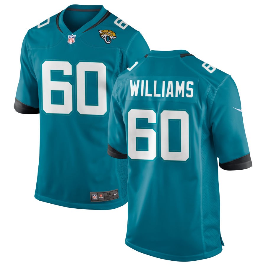 Darryl Williams Men's Nike Teal Jacksonville Jaguars Alternate Custom Game Jersey