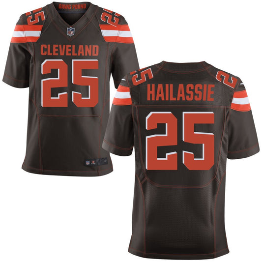 Kahlef Hailassie Men's Nike Brown Cleveland Browns Elite Custom Jersey