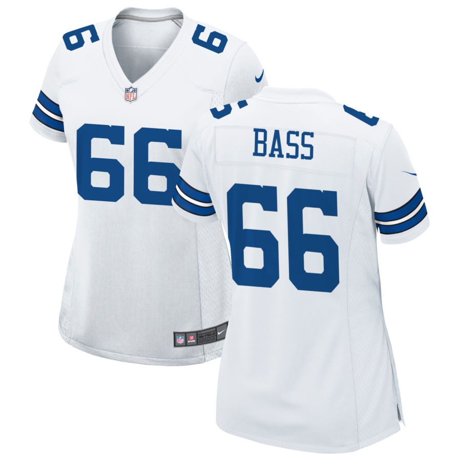 T.J. Bass Women's Nike White Dallas Cowboys Custom Game Jersey