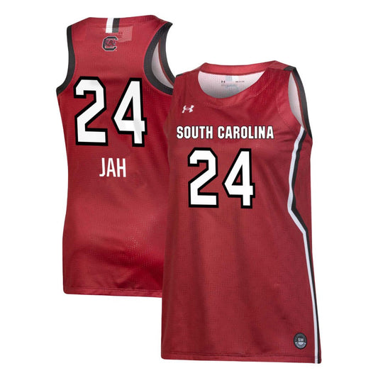 Sahnya Jah Women's Under Armour Garnet South Carolina Gamecocks Pick-A-Player NIL Women's Basketball Jersey