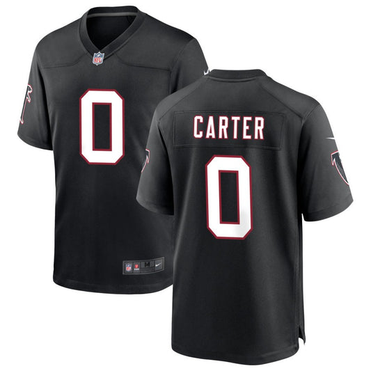 Lorenzo Carter Men's Nike Black Atlanta Falcons Throwback Custom Game Jersey