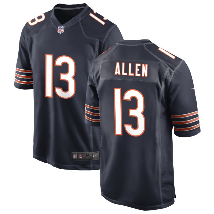 Keenan Allen Men's Nike Navy Chicago Bears Custom Game Jersey