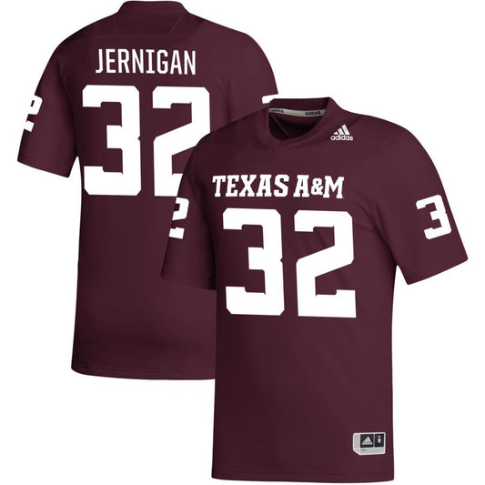 Tristan Jernigan Men's adidas Maroon Texas A&M Aggies Pick-A-Player NIL Replica Football Jersey