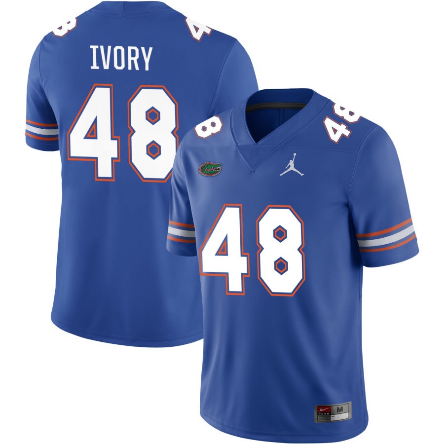 Quincy Ivory Men's Jordan Brand Royal Florida Gators Pick-A-Player NIL Replica Football Jersey