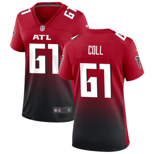 Ryan Coll Women's Nike Red Atlanta Falcons Alternate Custom Game Jersey