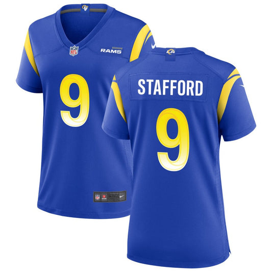 Matthew Stafford Women's Nike Los Angeles Rams Royal Custom Game Jersey