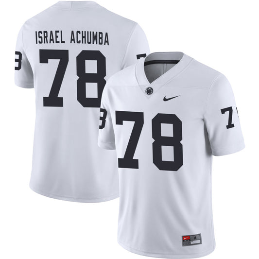 Golden Israel Achumba Men's Nike White Penn State Nittany Lions Pick-A-Player NIL Replica Football Jersey