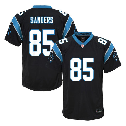 Ja'Tavion Sanders Youth Nike  Black Carolina Panthers Custom Game Jersey