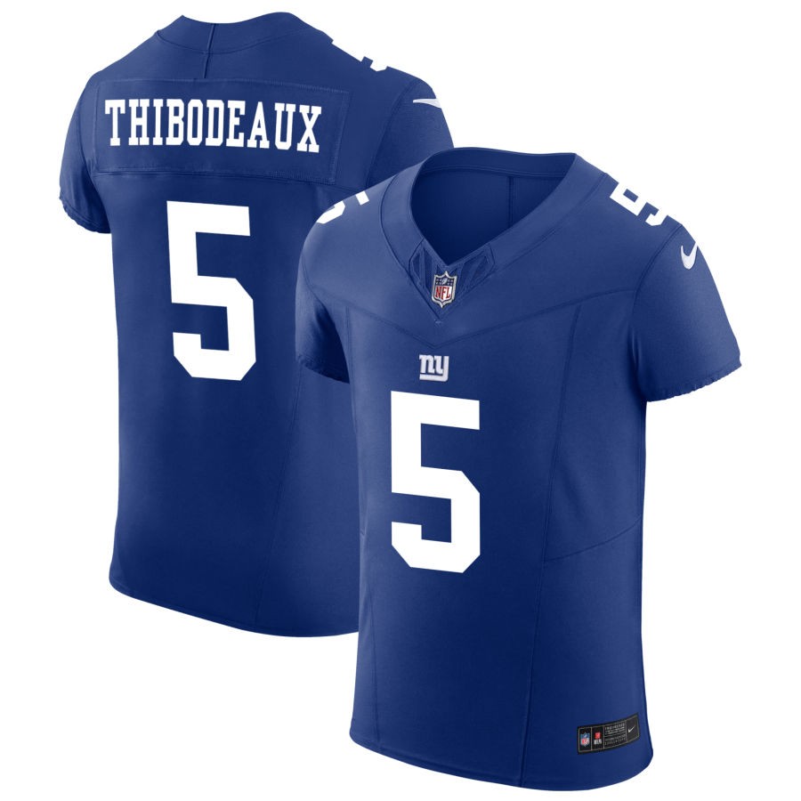 Kayvon Thibodeaux Men's Nike Royal New York Giants Vapor F.U.S.E. Elite Custom Jersey