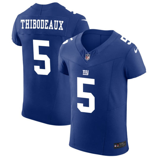 Kayvon Thibodeaux Men's Nike Royal New York Giants Vapor F.U.S.E. Elite Custom Jersey