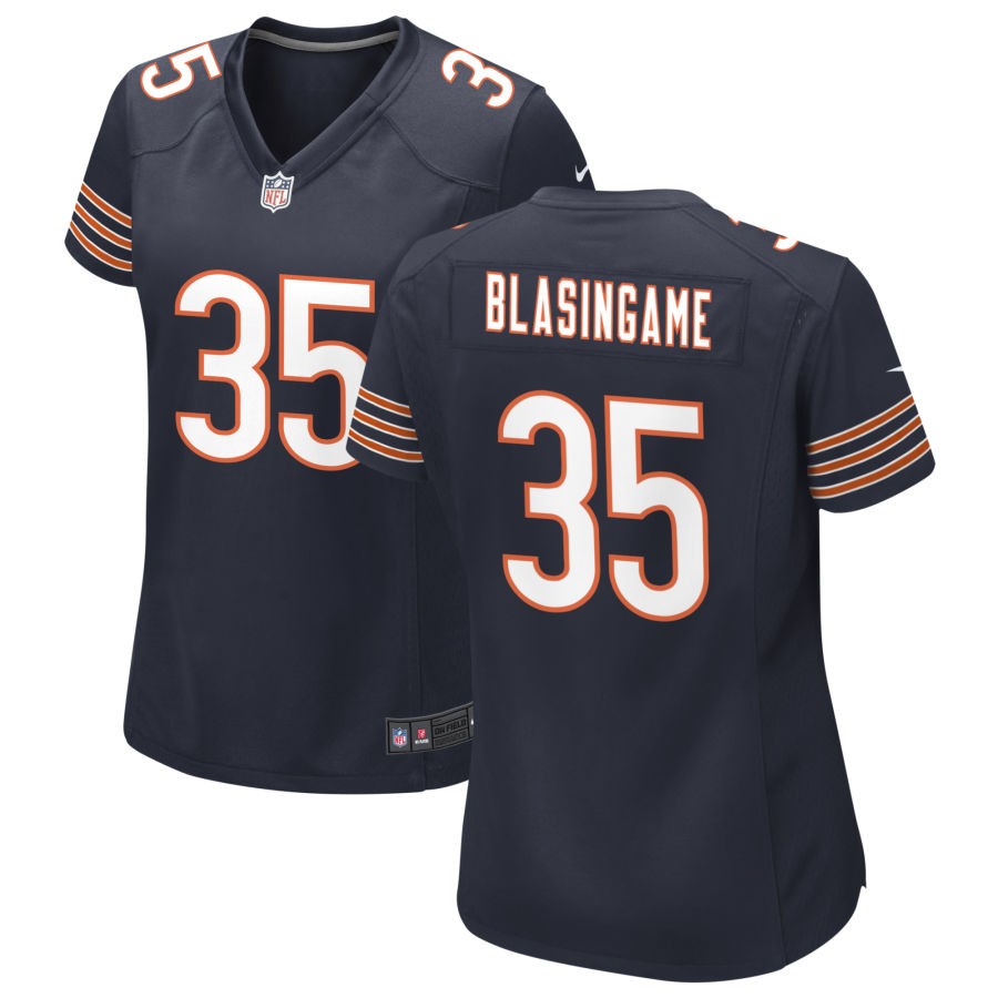 Khari Blasingame Women's Nike Navy Chicago Bears Custom Game Jersey
