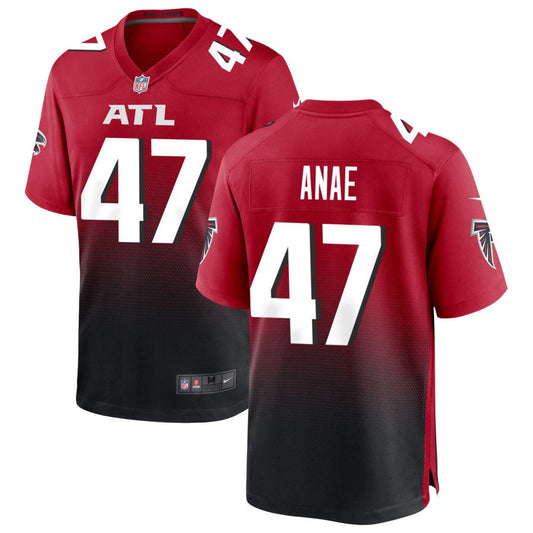 Bradlee Anae Men's Nike Red Atlanta Falcons Alternate Custom Game Jersey