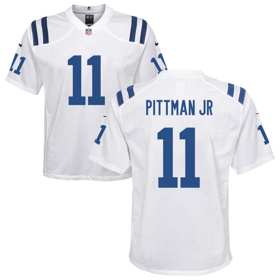 Michael Pittman Jr Youth Nike Indianapolis Colts White Custom Game Jersey