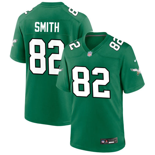 Ainias Smith Men's Nike Kelly Green Philadelphia Eagles Alternate Custom Game Jersey