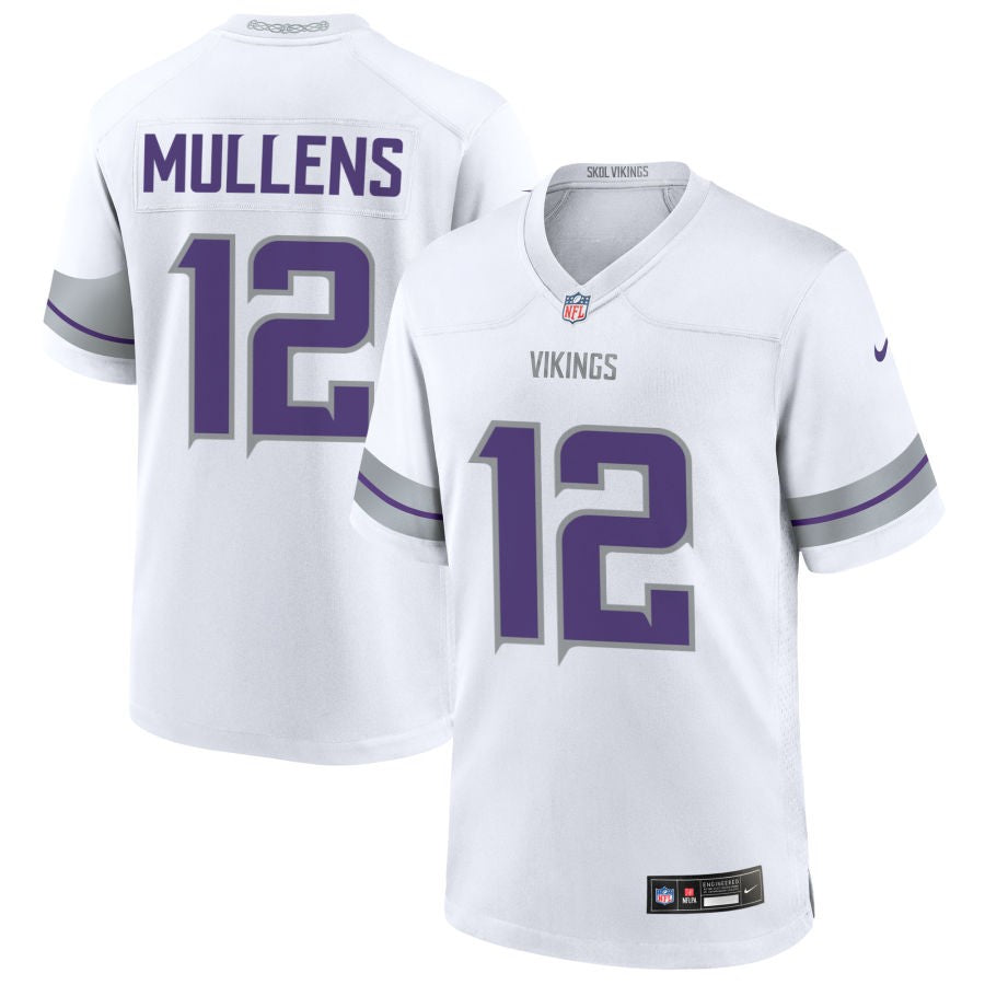 Nick Mullens Men's Nike White Minnesota Vikings Alternate Custom Game Jersey