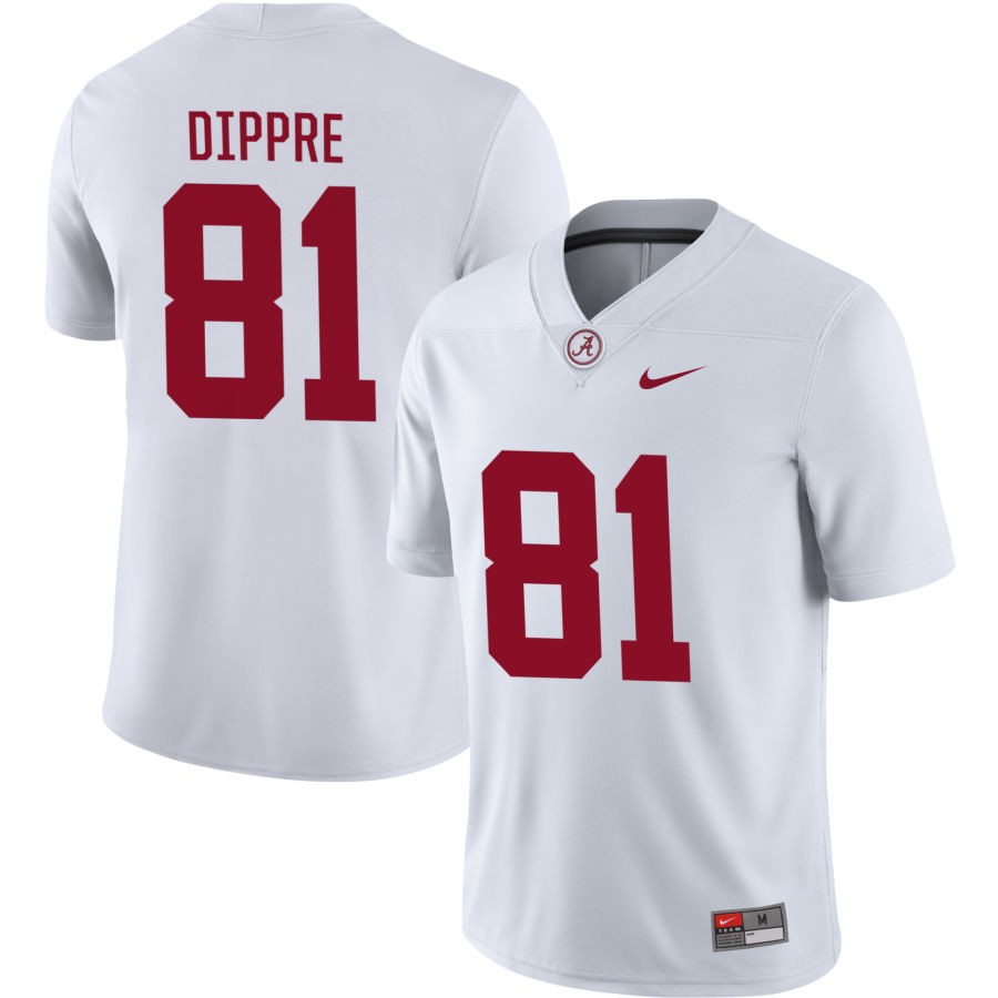 CJ Dippre Men's Nike White Alabama Crimson Tide Pick-A-Player NIL Replica Football Jersey