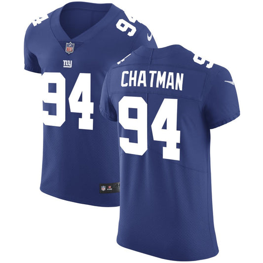 Elijah Chatman Men's Nike Royal New York Giants Vapor Untouchable Custom Elite Jersey