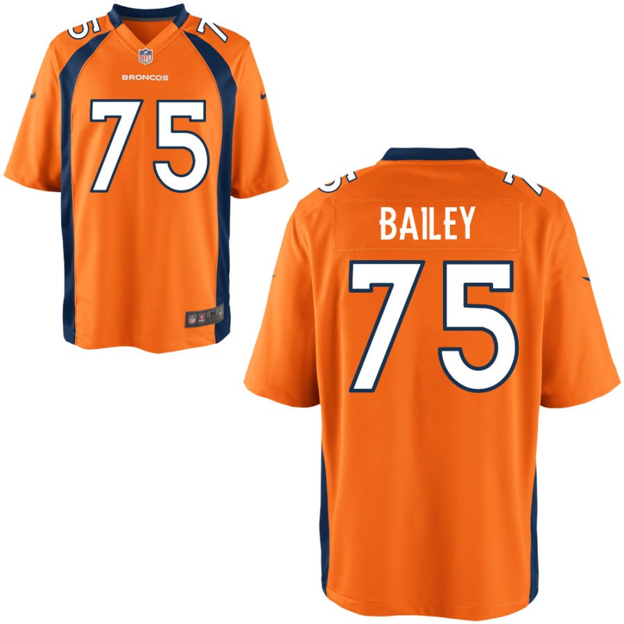 Quinn Bailey Youth Nike Orange Denver Broncos Custom Game Jersey