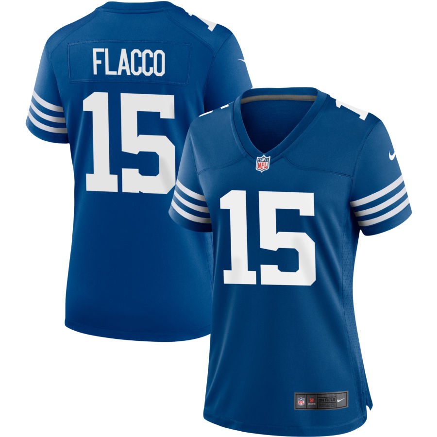 Joe Flacco Women's Nike Royal Indianapolis Colts Alternate Custom Jersey